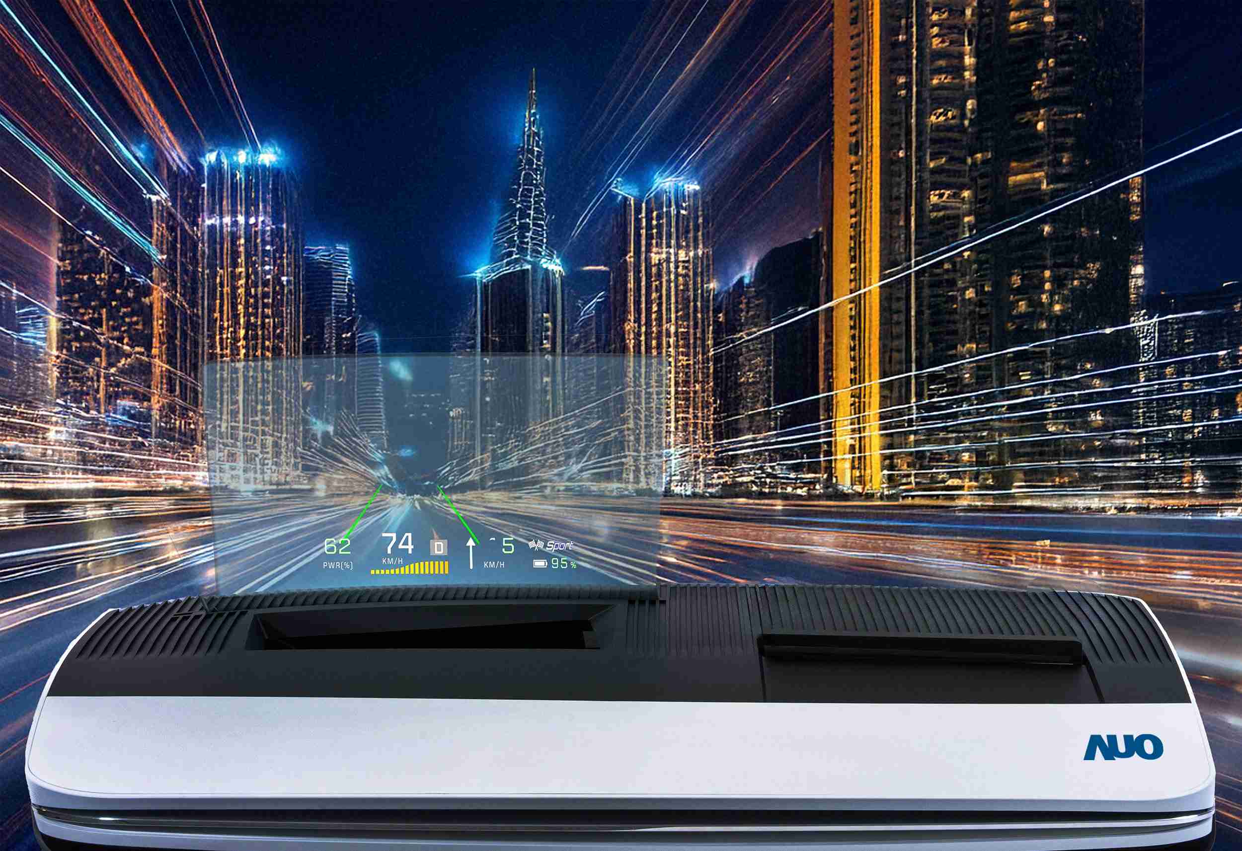 NG大舞台推出13吋Micro LED抬头显示器，，，提供高入眼亮度、、、、高色彩饱和度的显示质量，，，，在阳光下或黑暗中都清晰可见，，并利用Micro LED模块体积小的优势，，，，解决车用空间有限的痛点